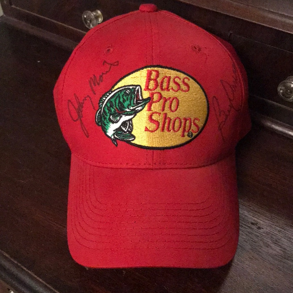 Bill Dance and Johnny Morris autographed cap